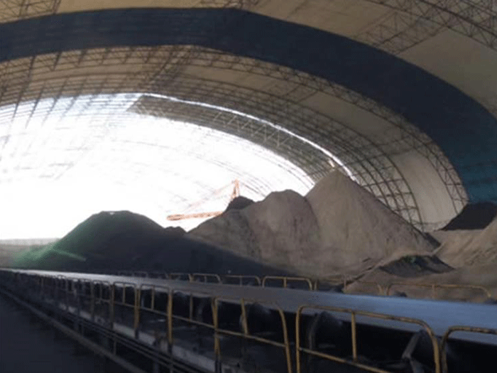 六安煤棚料仓网架